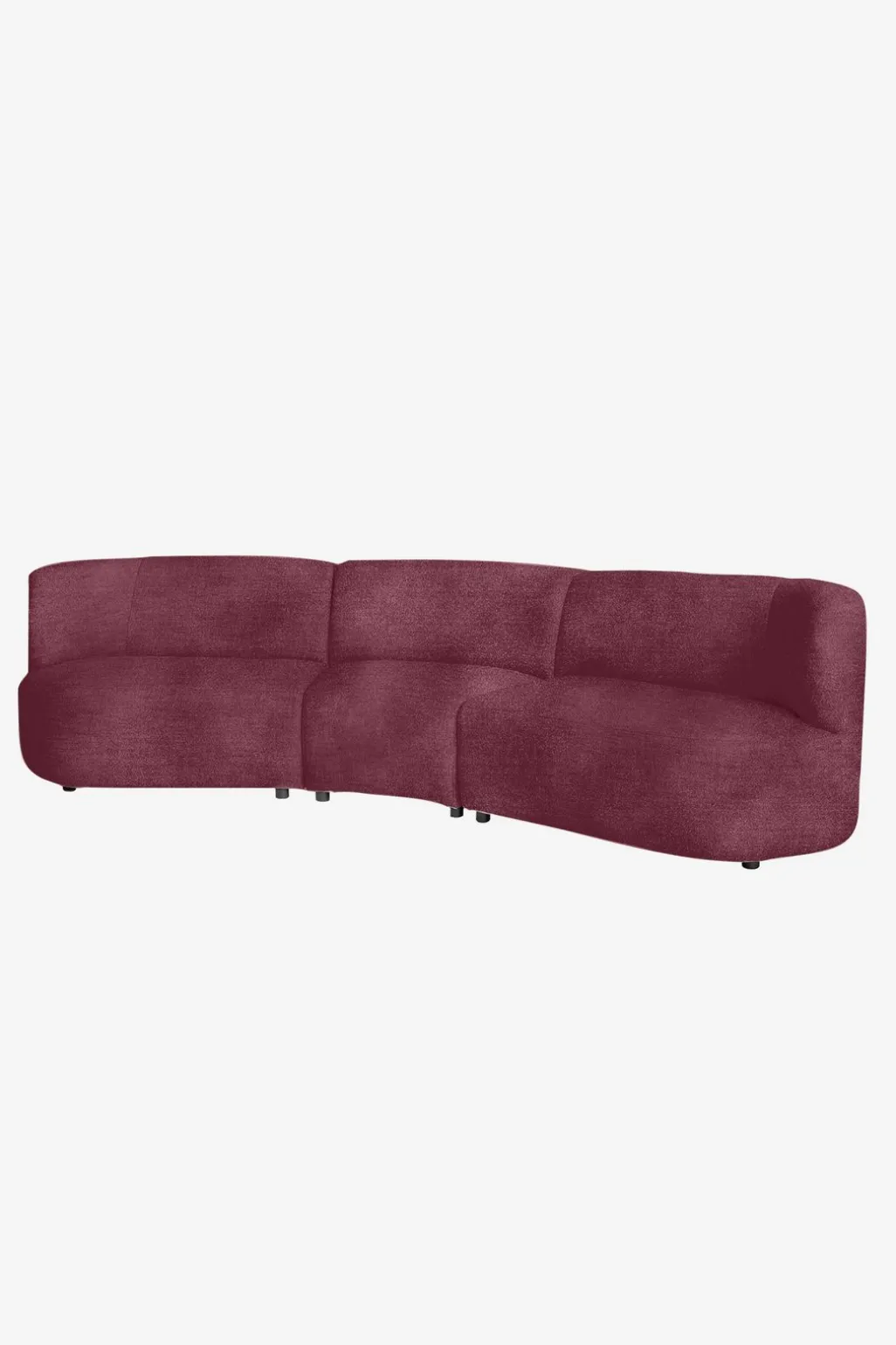Empress velvet 3,5-zits bank wine red