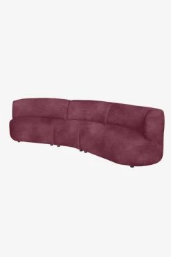 Empress velvet 3,5-zits bank wine red