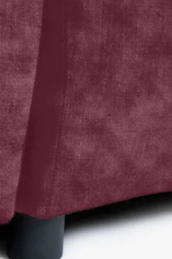 Empress velvet 3,5-zits bank wine red