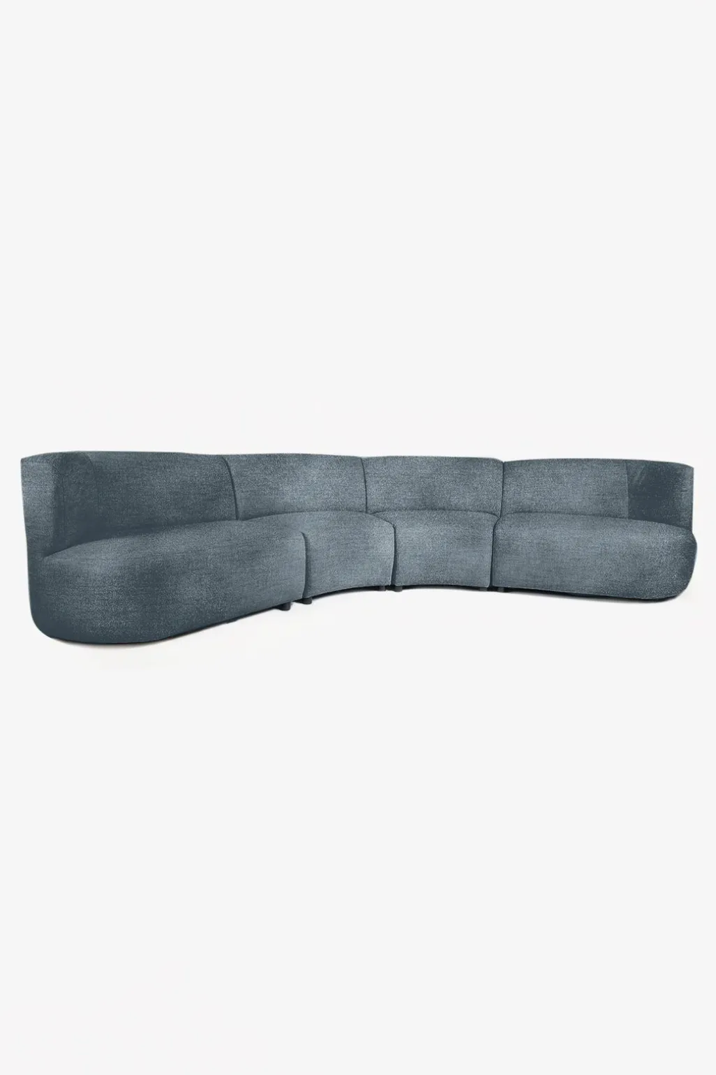 Empress velvet 4-zits bank mid grey