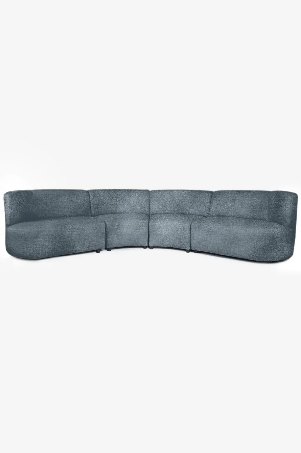 Empress velvet 4-zits bank mid grey