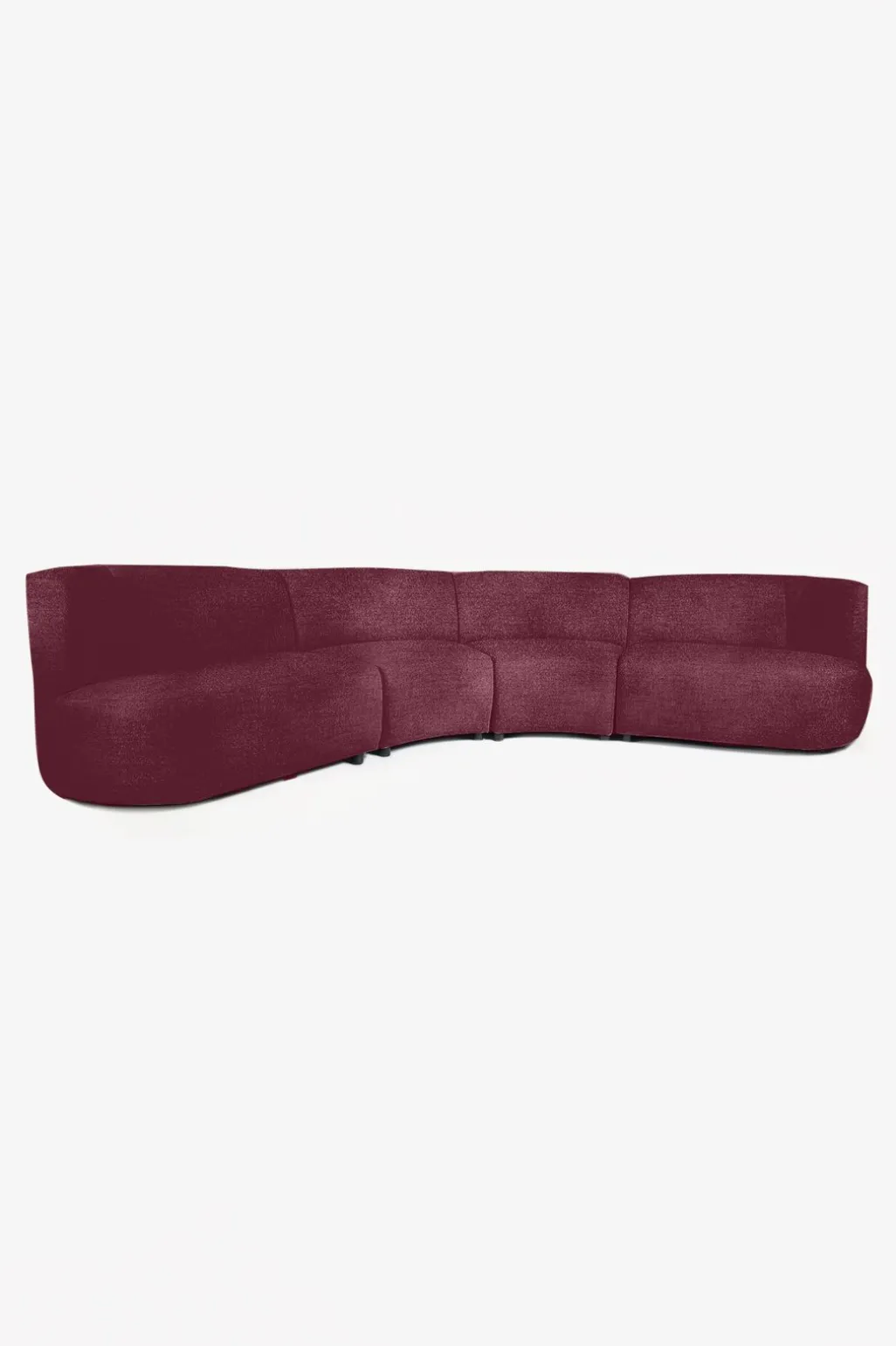 Empress velvet 4-zits bank wine red
