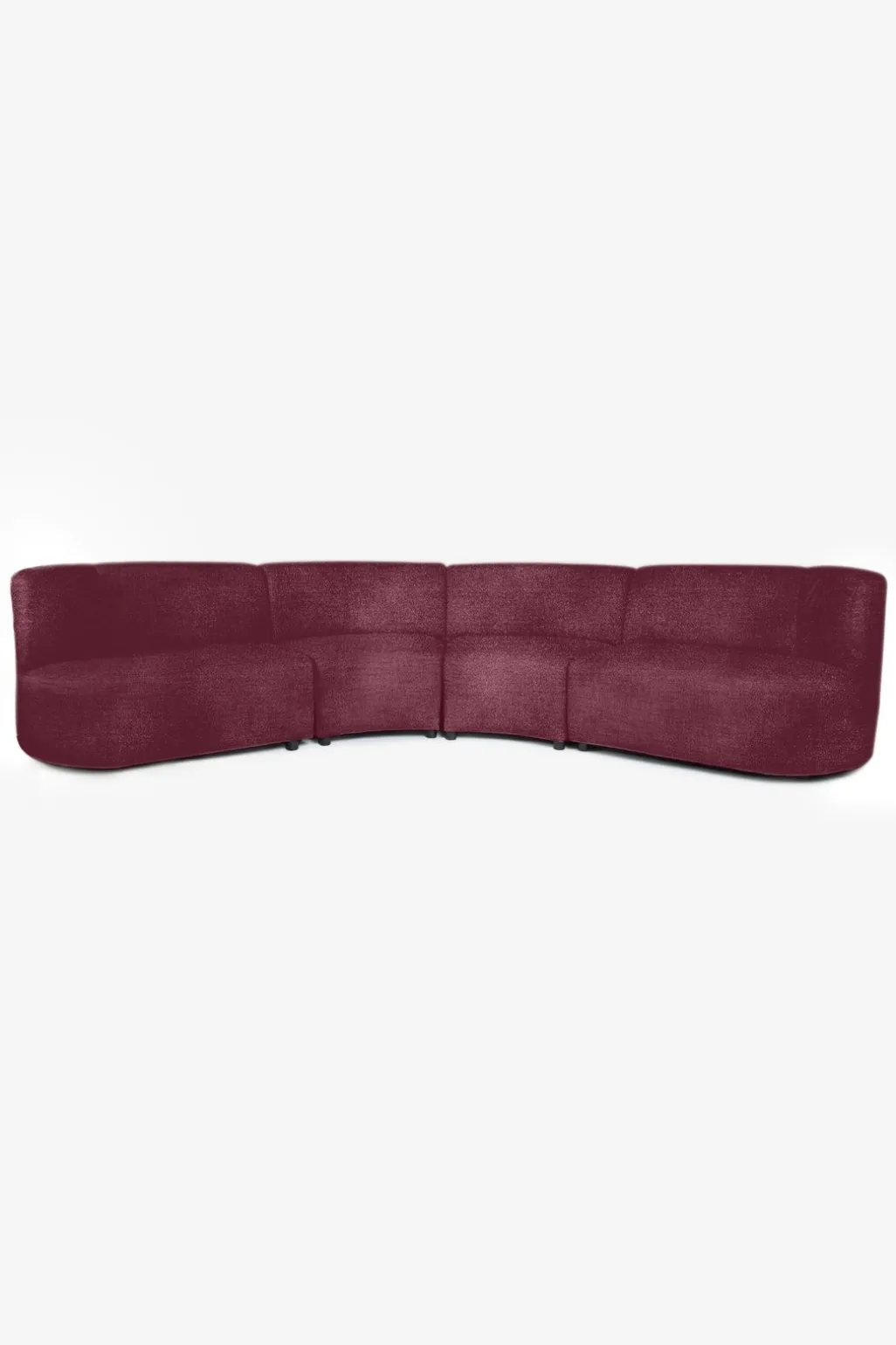 Empress velvet 4-zits bank wine red