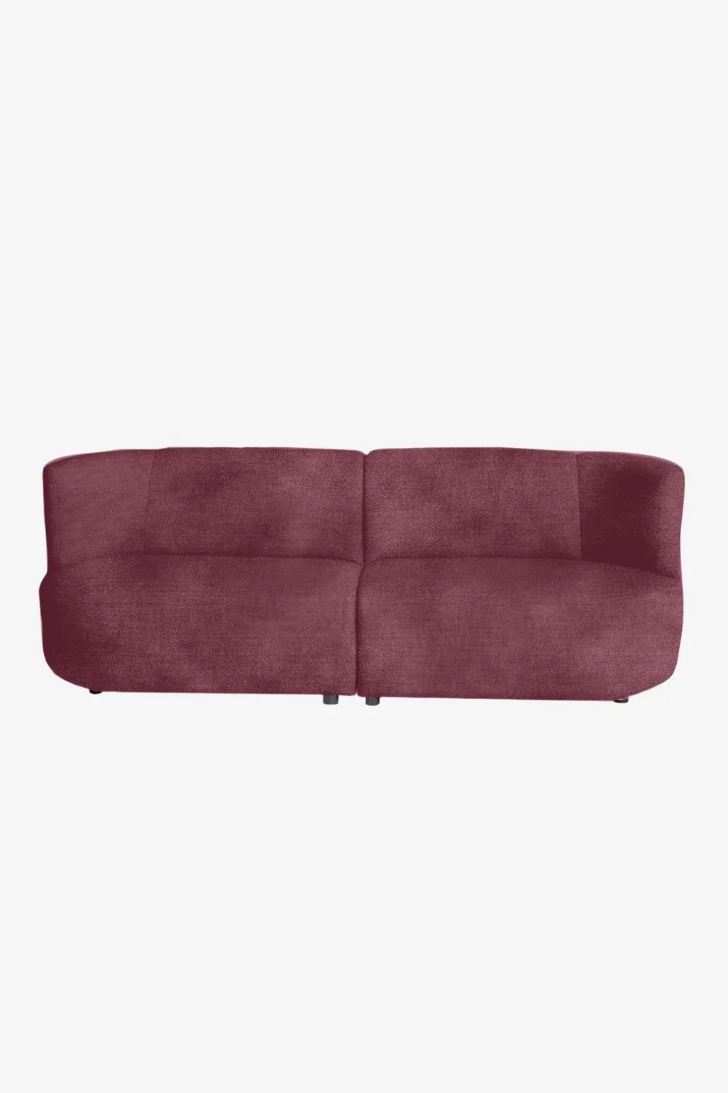 Empress velvet 3-zits bank wine red