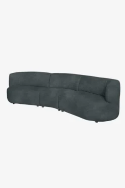 Empress velvet 3,5-zits bank antraciet