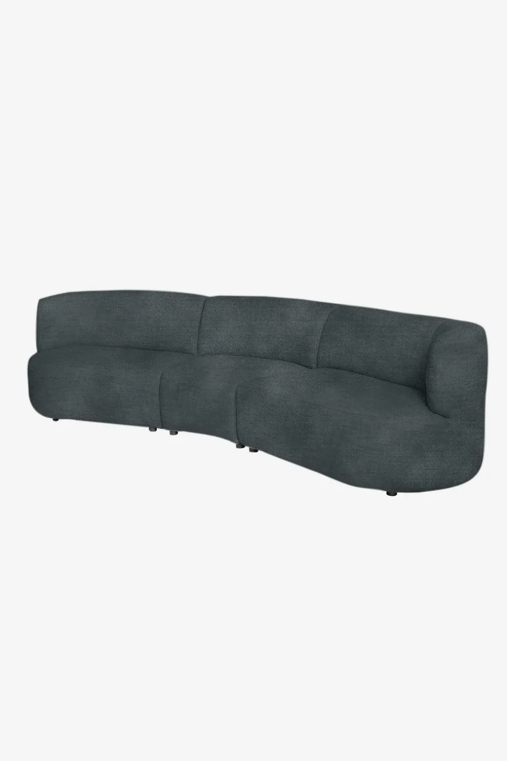 Empress velvet 3,5-zits bank antraciet