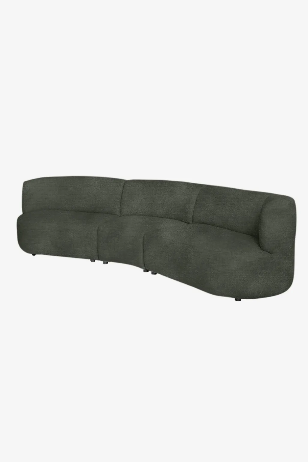 Empress velvet 3,5-zits bank dark green hunter