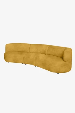 Empress velvet 3,5-zits bank oker