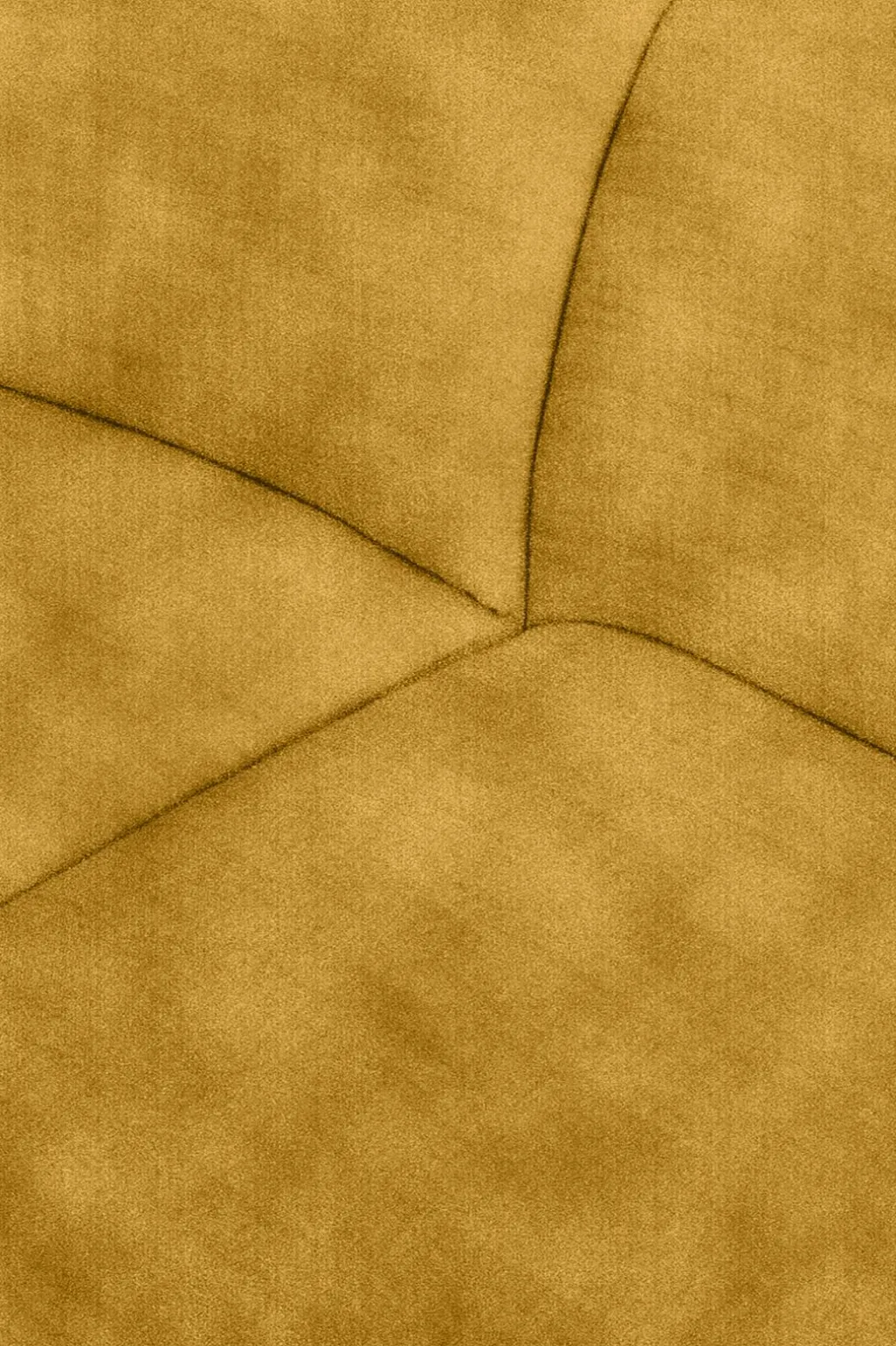Empress velvet 3,5-zits bank oker