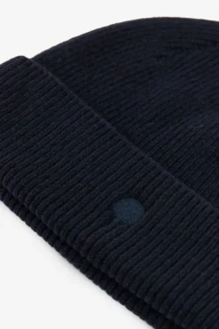 Faguo donkerblauwe beanie met artwork