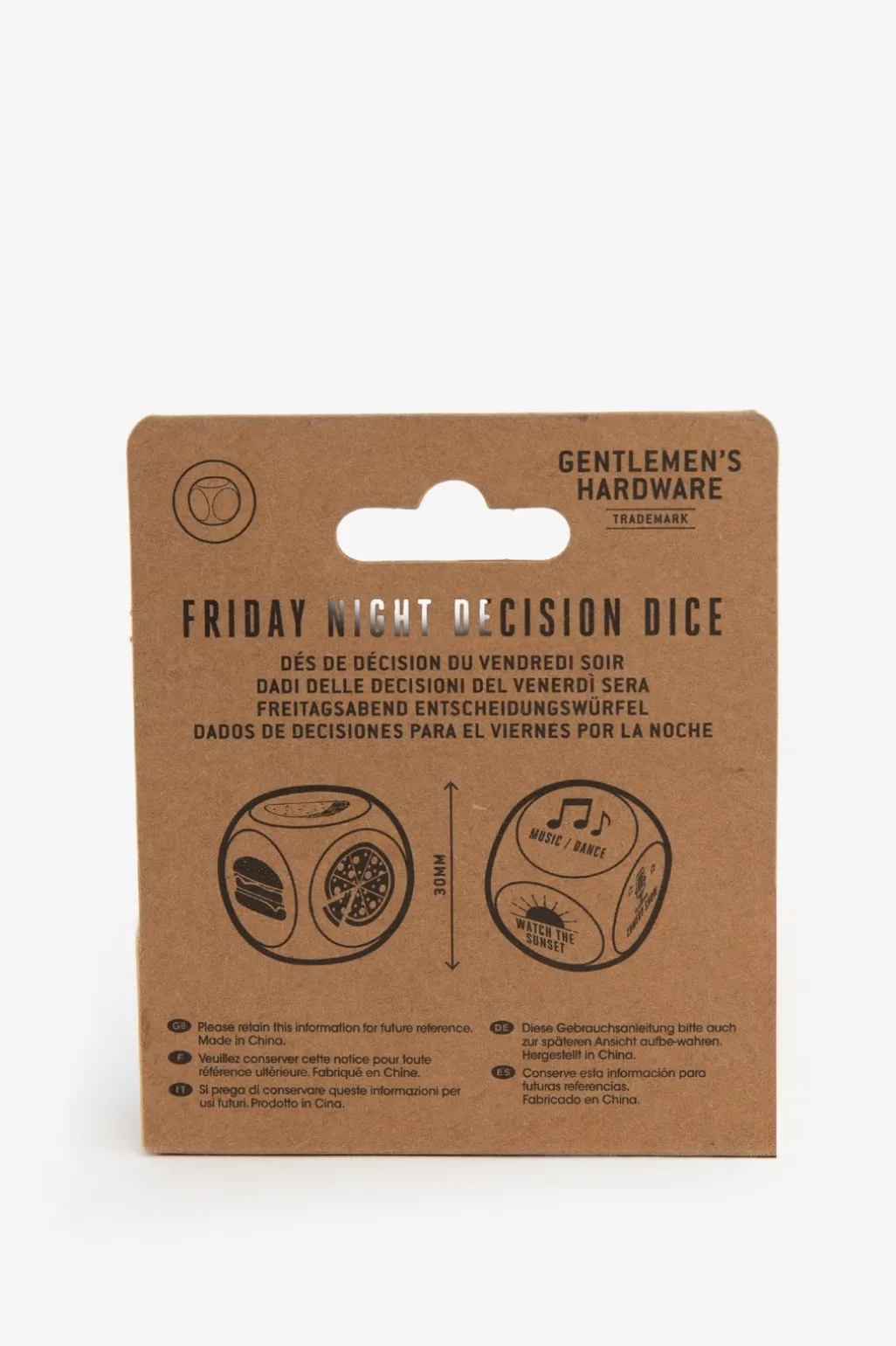 Gentlemen's hardware friday night dice