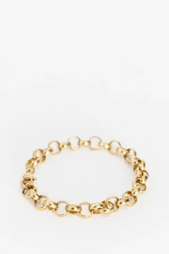 Gold plated armband met grote schakels