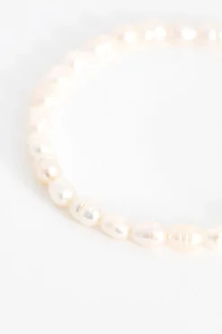 Gold plated armband met parels