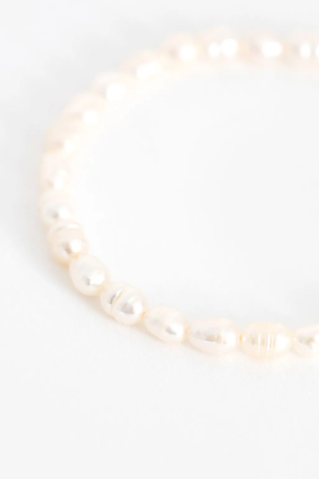 Gold plated armband met parels