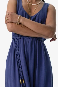 Gold plated armband met parels
