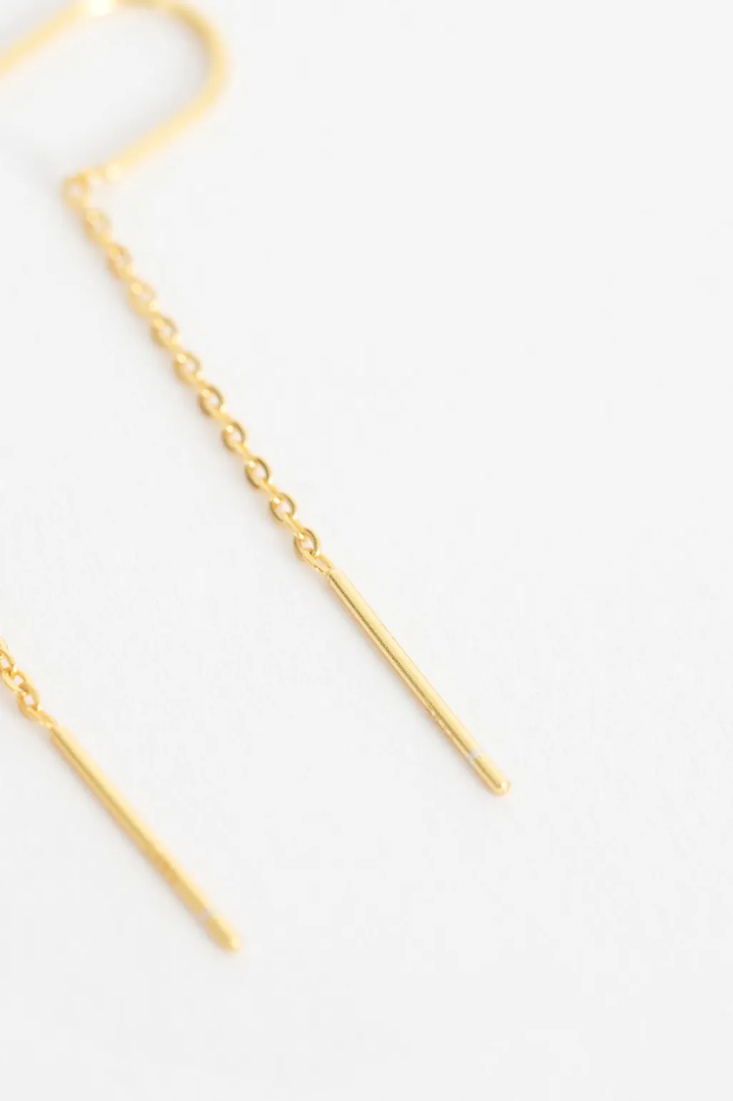 Gold plated doortrekoorbellen met paarse steentjes