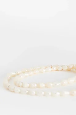 Gold plated ketting met parels