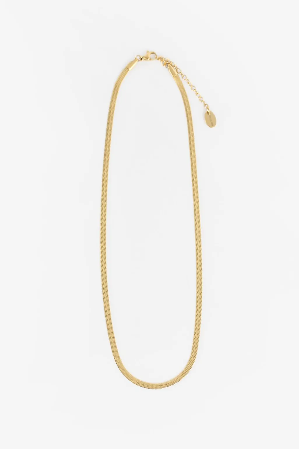 Gold plated platte ketting