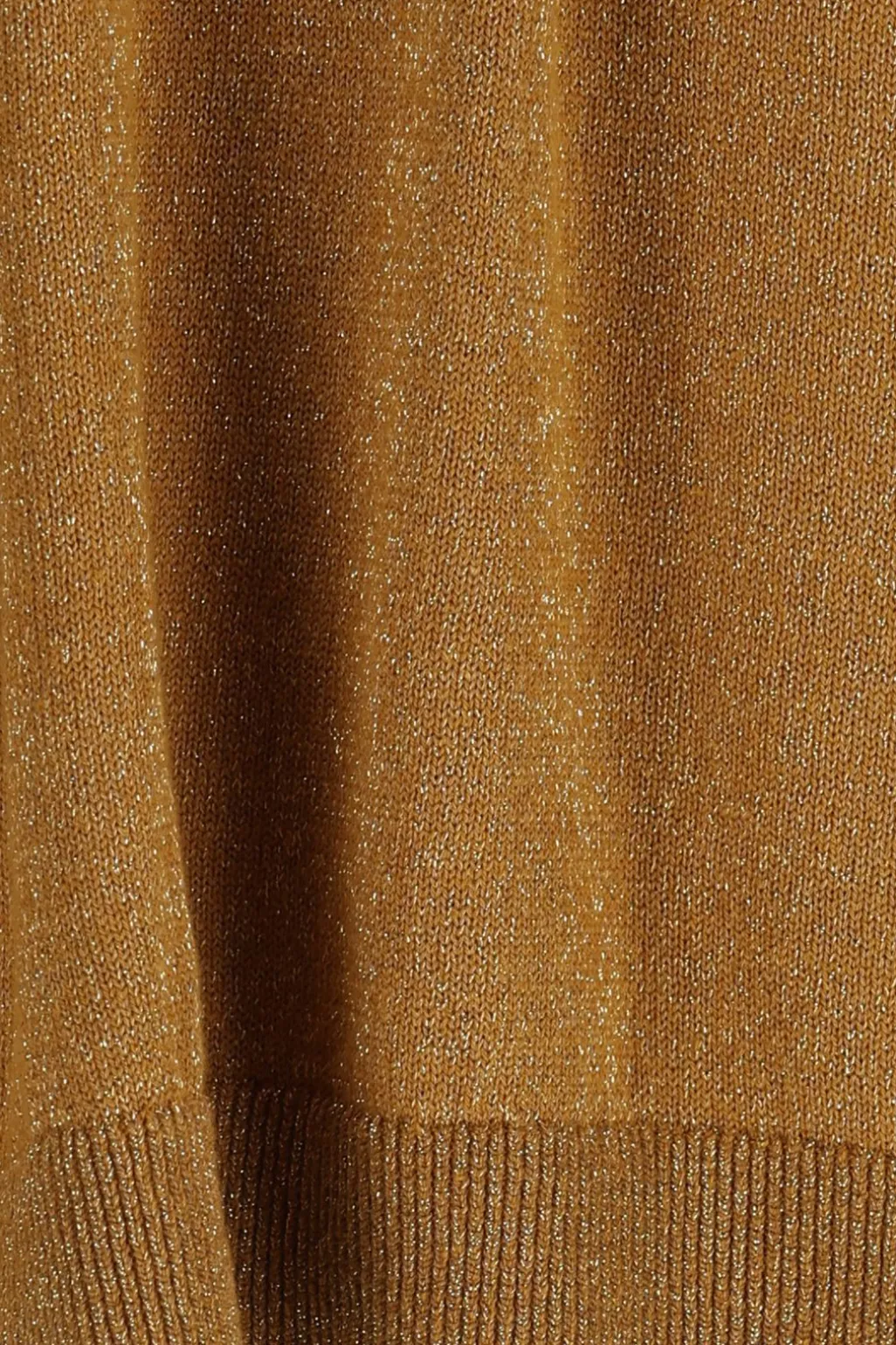 Goudbruine polo met lurex