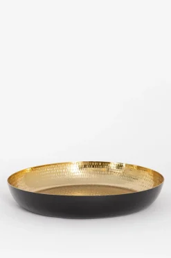 Gouden aluminium schaal large