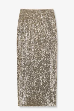 Gouden maxi rok met pailletten