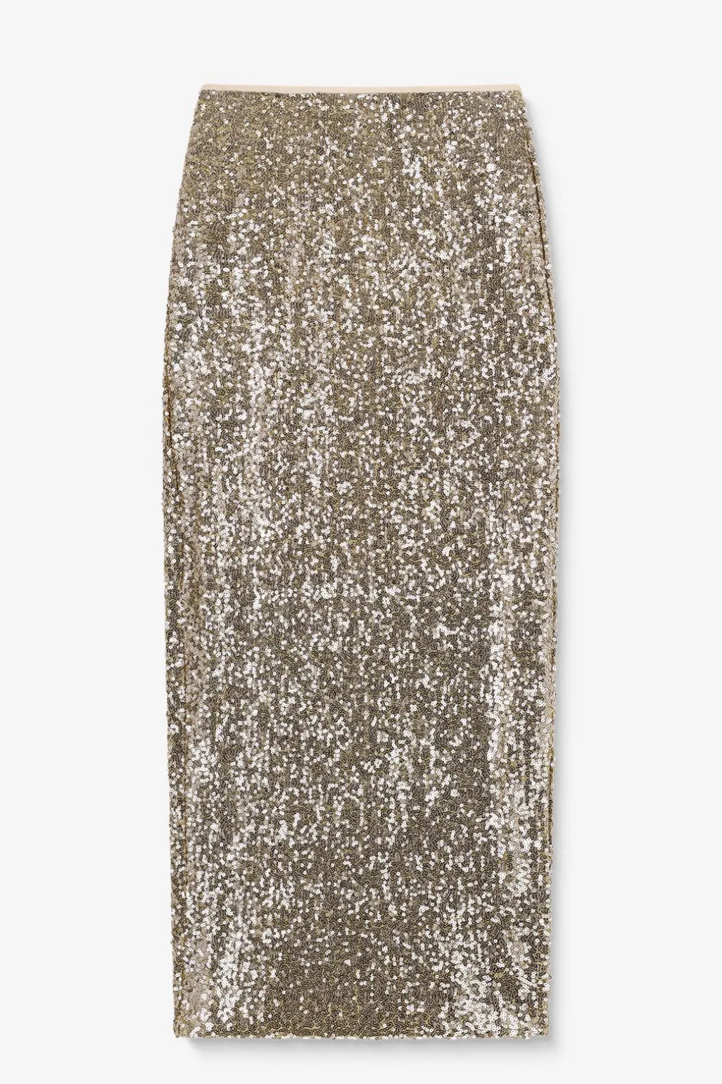 Gouden maxi rok met pailletten