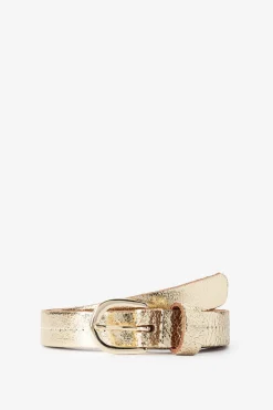 Gouden riem met goudkleurige gesp