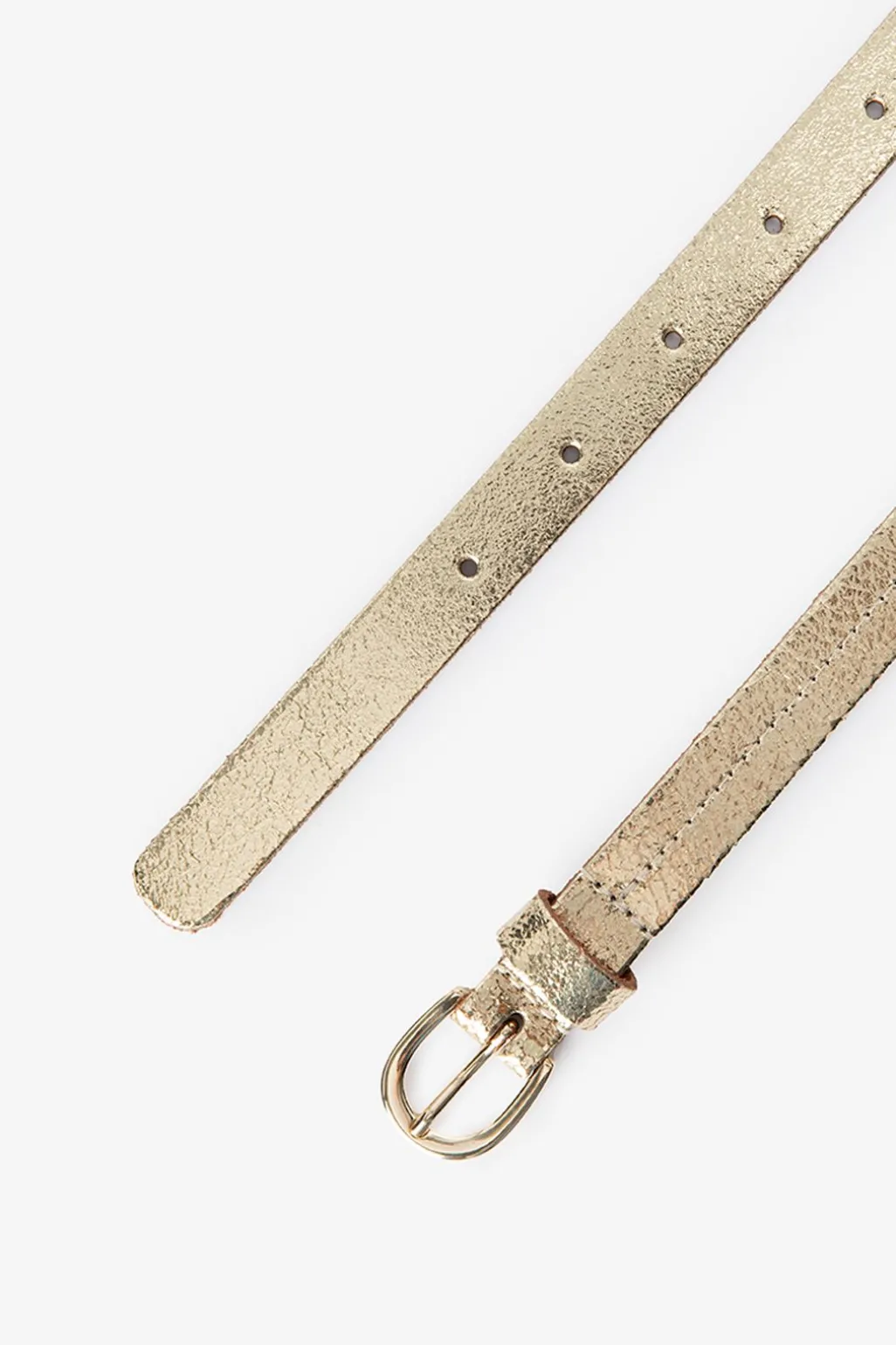 Gouden riem met goudkleurige gesp