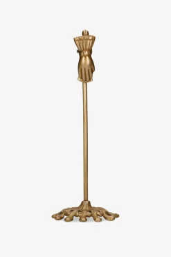 Goudkleurige kaartjeshouder met hand