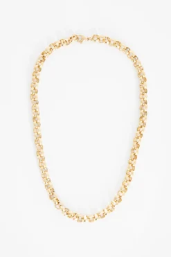 Goudkleurige ketting met grote schakels
