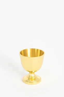 Goudkleurige messing eierdopjes