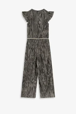 Goudkleurige plissé jumpsuit