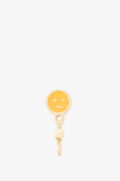 Goudkleurige wandhaak met smiley