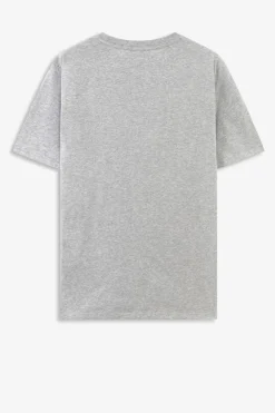 Grijs melange T-shirt met fiets