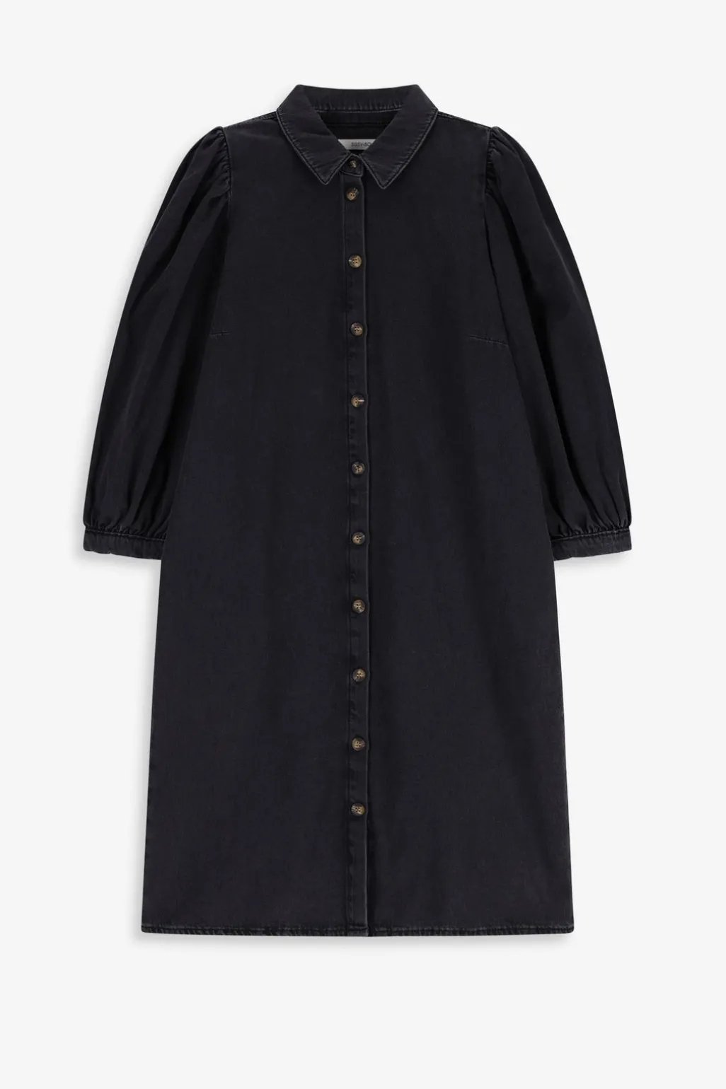 Grijze denim jurk