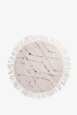 Grijze ronde badmat (60 cm)