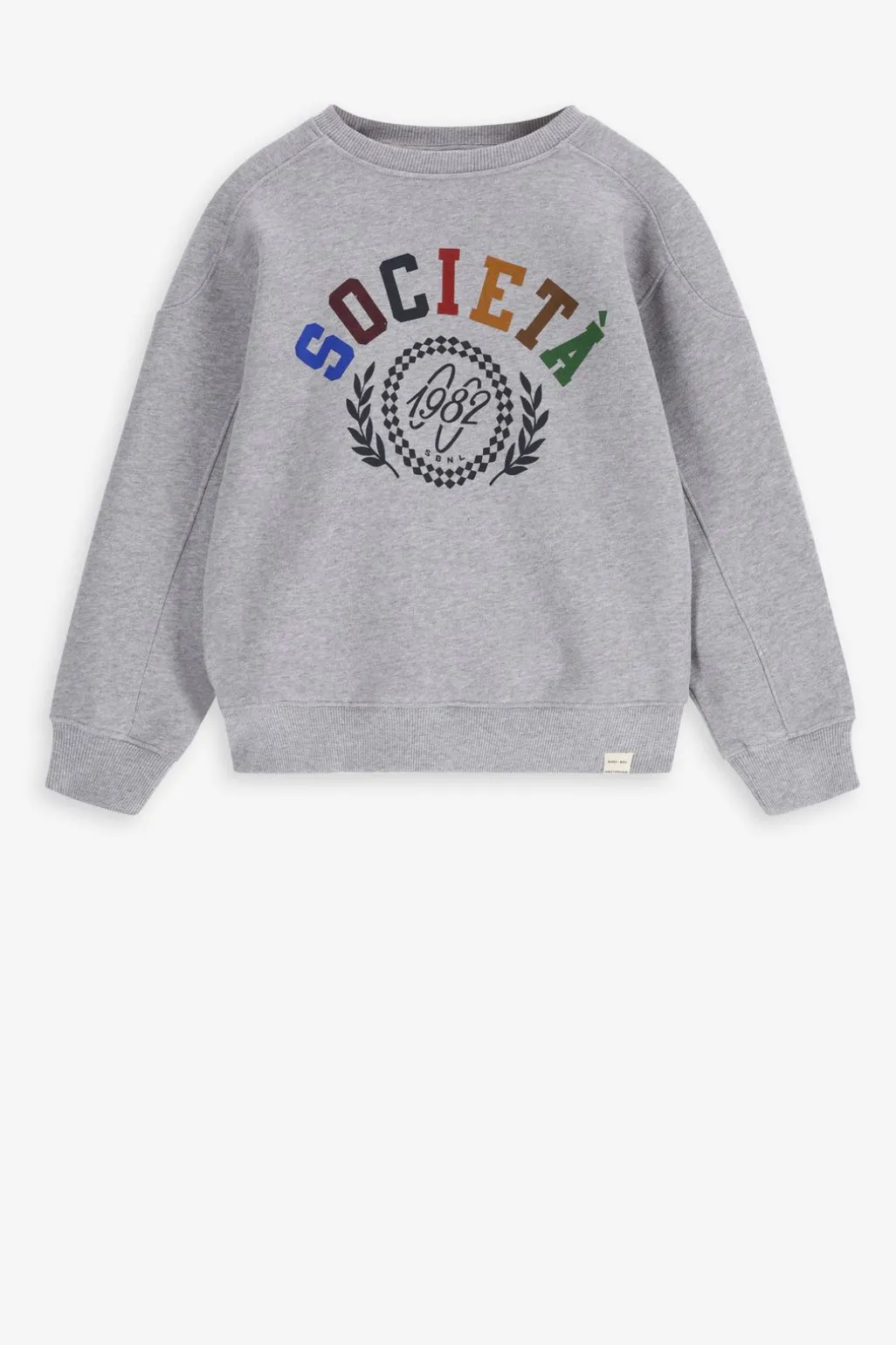 Grijze sweater met artwork
