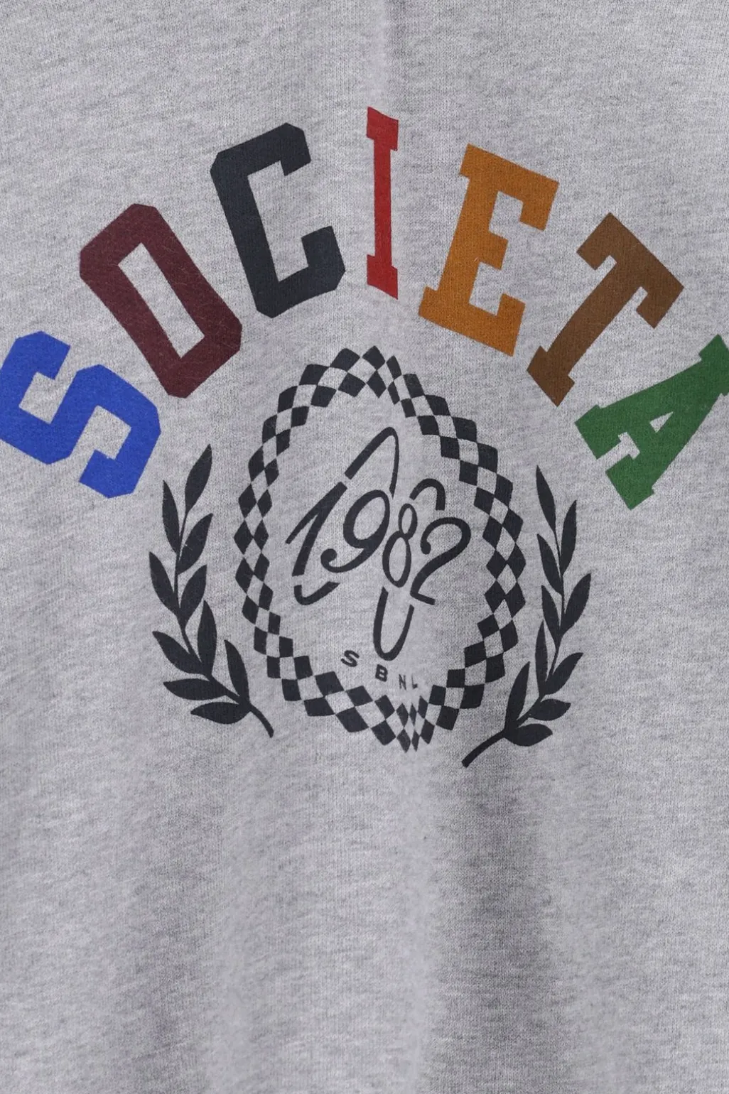Grijze sweater met artwork