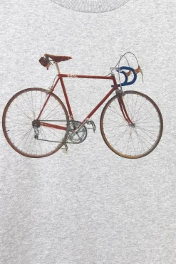 Grijze sweater met fiets