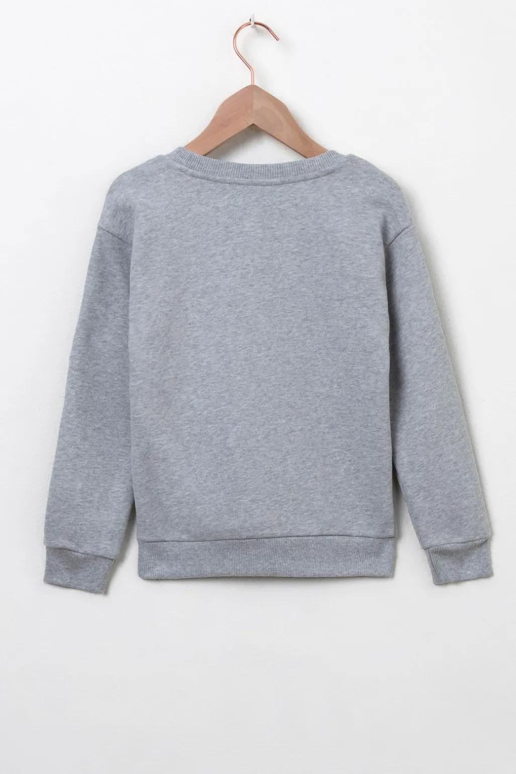 Grijze sweater met fiets