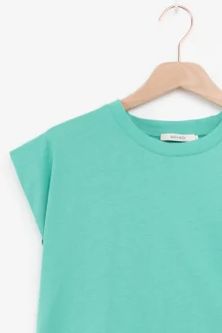 Groen cropped T-shirt