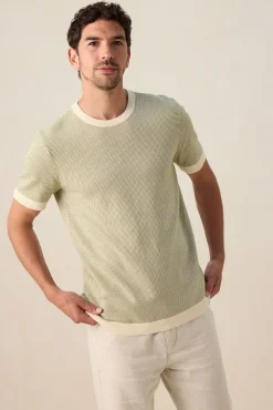 Groen gebreid T-shirt