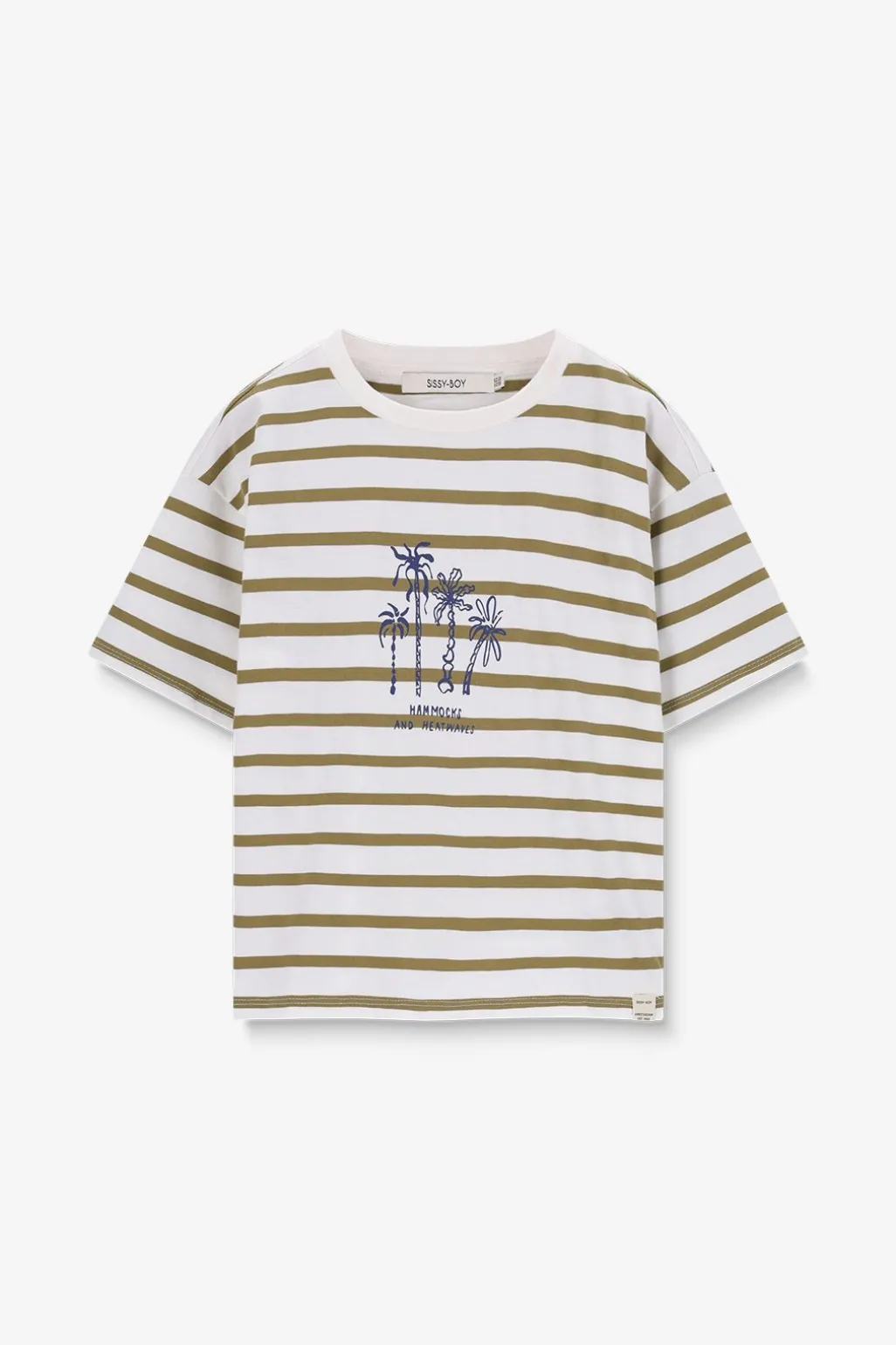 Groen gestreept T-shirt