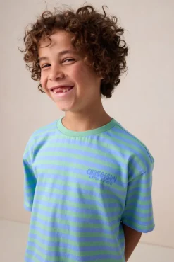 Groen gestreept T-shirt