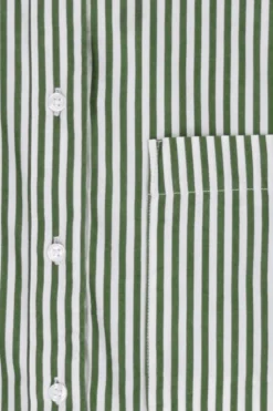 Groen gestreepte boxy blouse
