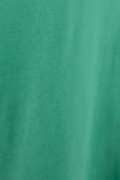 Groen jersey cropped T-shirt