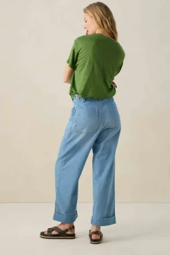 Groen linnen T-shirt
