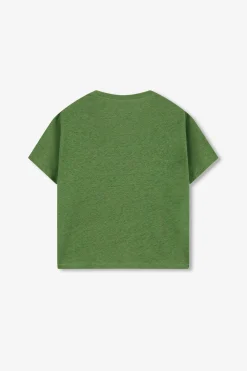 Groen linnen T-shirt