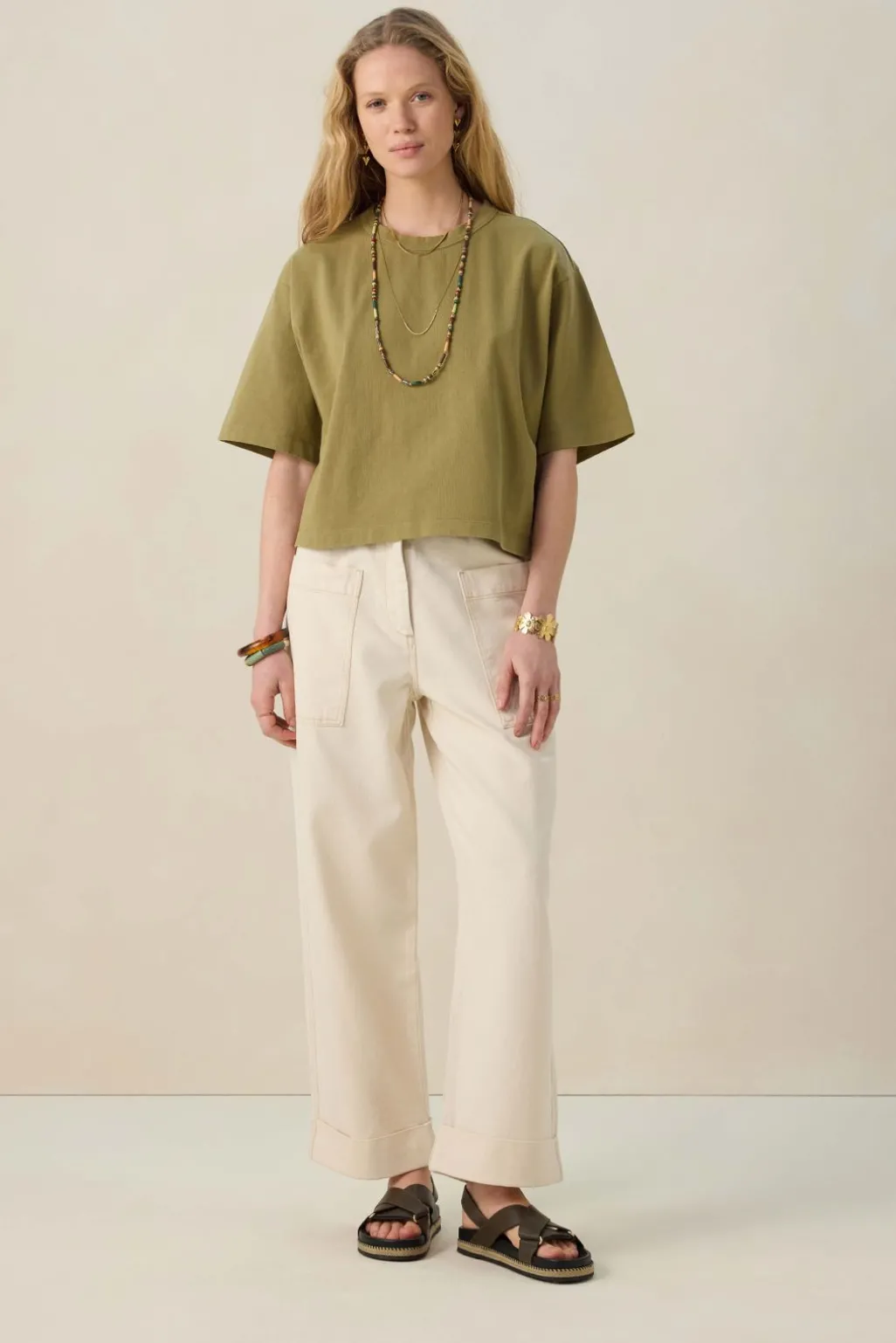Groen oversized T-shirt