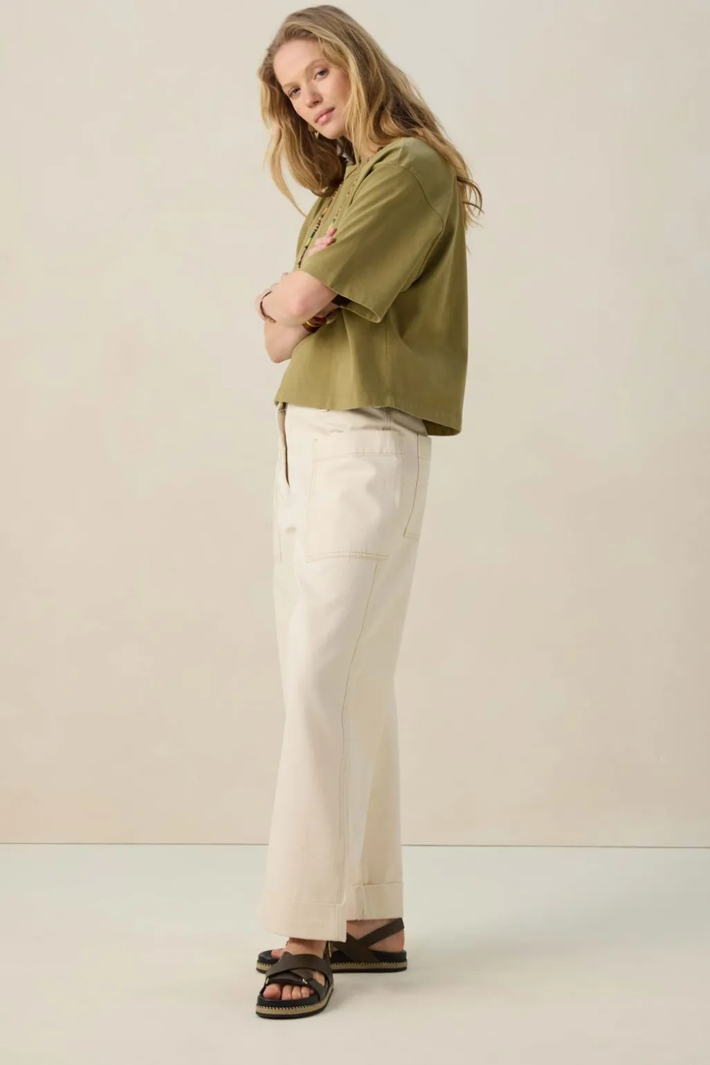 Groen oversized T-shirt